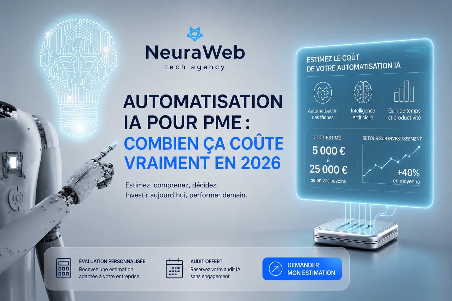 Automatisation IA pour PME : prix réels en 2026