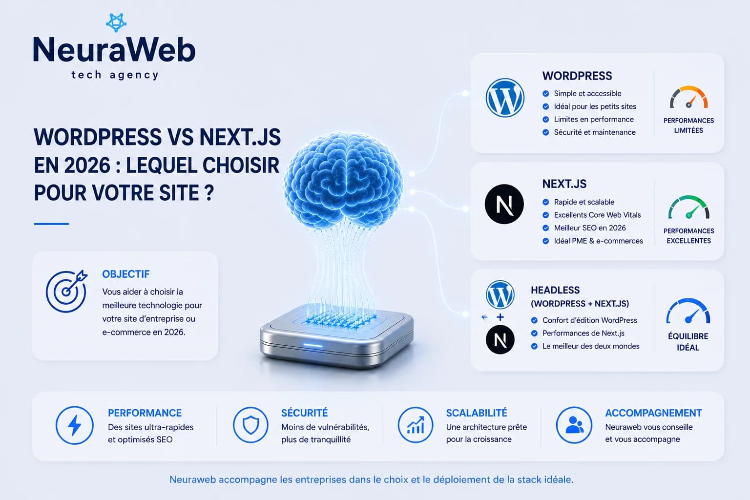 WordPress vs Next.js en 2026 : lequel choisir ?