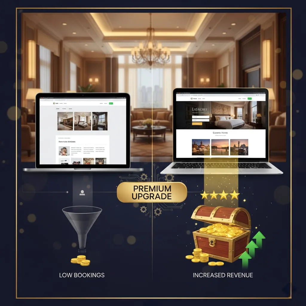 Site hôtel 5 étoiles : votre design coûte des réservations