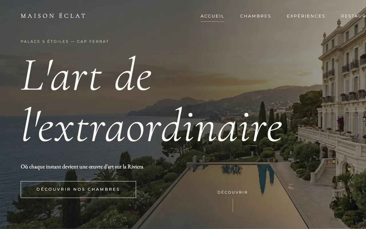 Maison Éclat — Hôtellerie de luxe